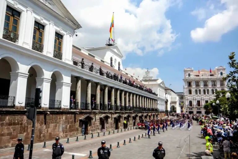 View of Plaza Grande near Casa Gangotena Boutique Hotel in Quito. View of Plaza Grande near Casa Gangotena Boutique Hotel in Quito.