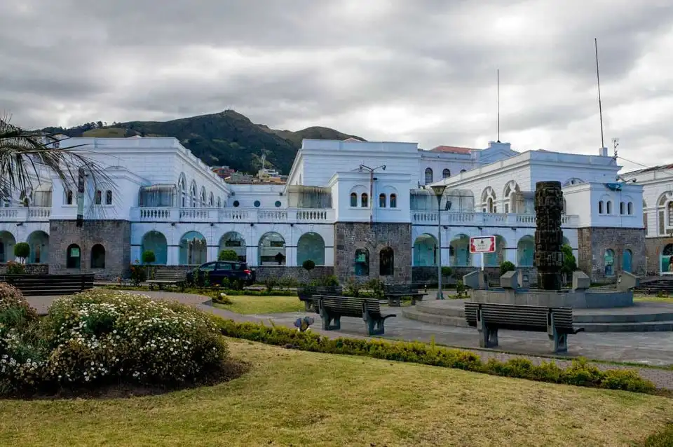 La vista del Centro de Arte Contemporáneo en el Centro de Quito. 