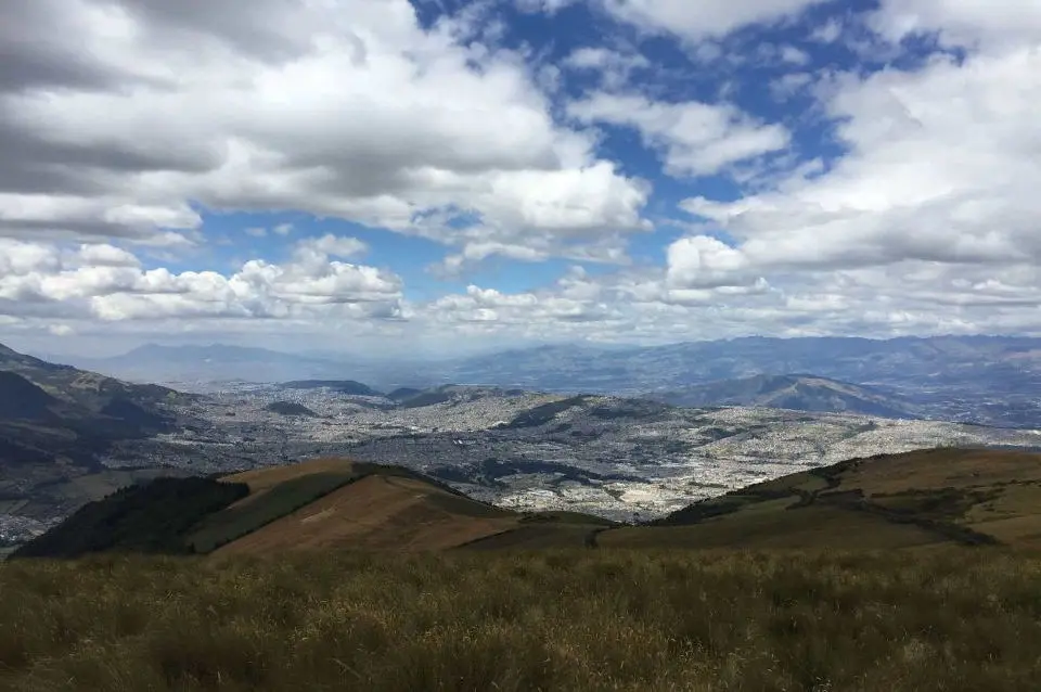 Breathtaking view from Ecuadorian highlands