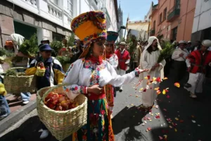 Traditional celebration in Quito: Holy Week
