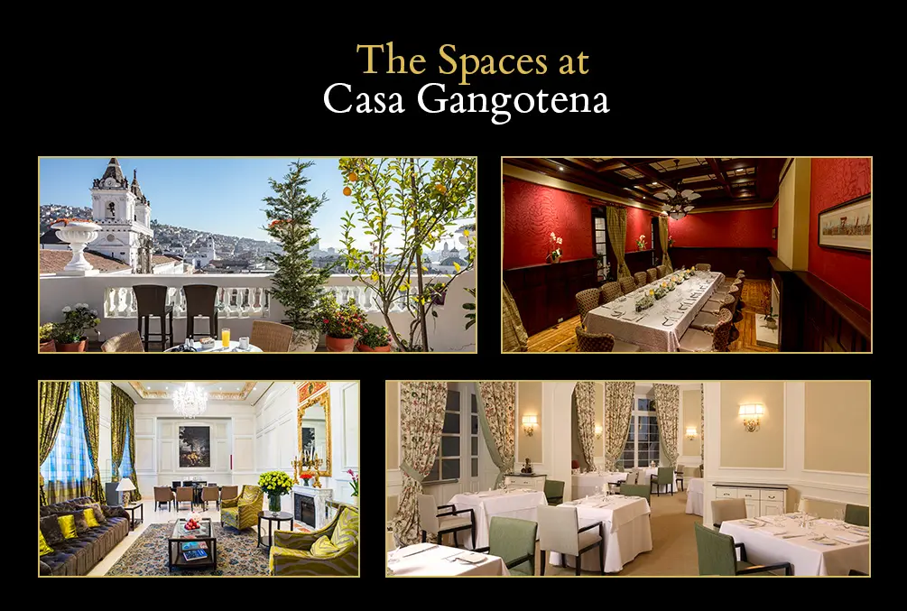 Los espacios de Casa Gangotena