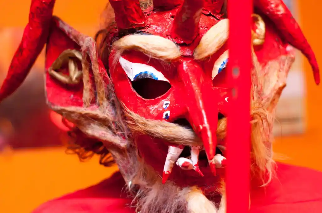 Máscara de diablo tradicional