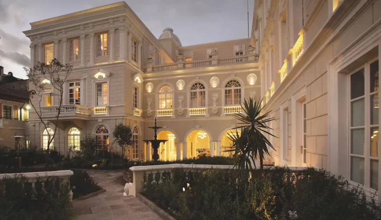 Elegant courtyard of Casa Gangotena, a Boutique Hotel in Quito. Elegant courtyard of Casa Gangotena, a Boutique Hotel in Quito.