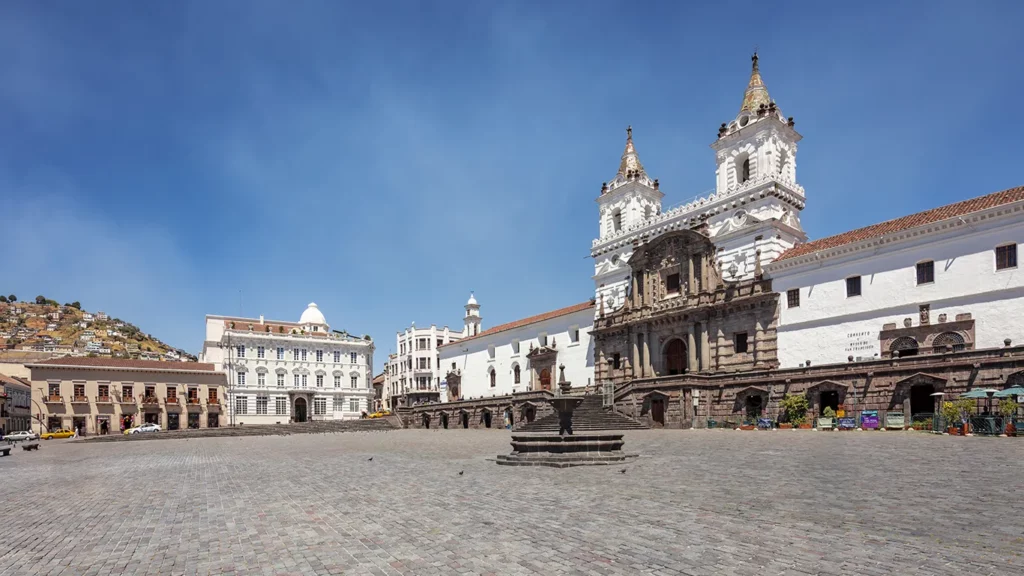 San Francisco Square and Casa Gangotena Hotel